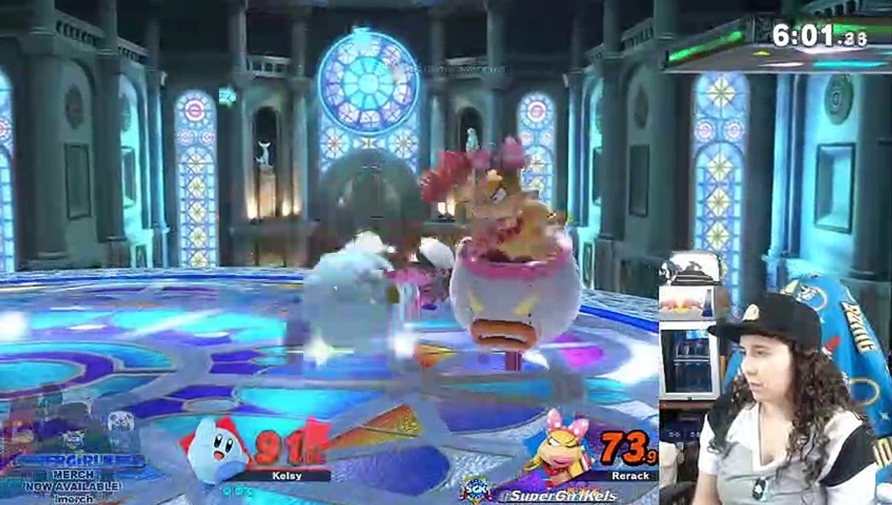 Supergirl Kels (Kirby) vs. Rerack (Bowser Jr.)
