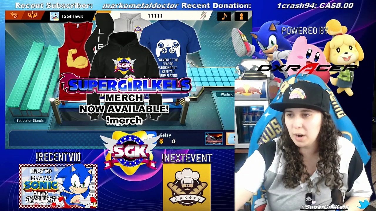 Supergirl Kels (Kirby, Sonic) vs. Hawk (Wario)