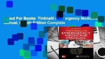 About For Books  Tintinalli s Emergency Medicine Manual, Eighth Edition Complete