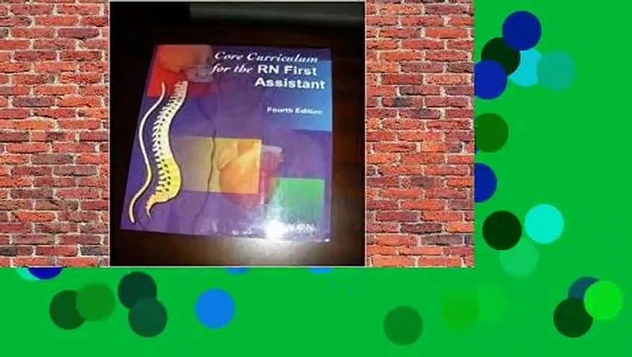 Full version  Core Curriculum For The Rn First Assistant  Best Sellers Rank : #5