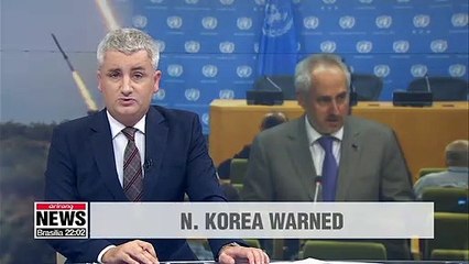 UN warns N. Korea, says test firing projectiles only increase tensions in region