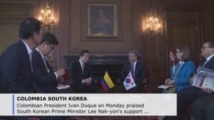 Duque thanks South Korean PM for support of Colombia's APEC membership