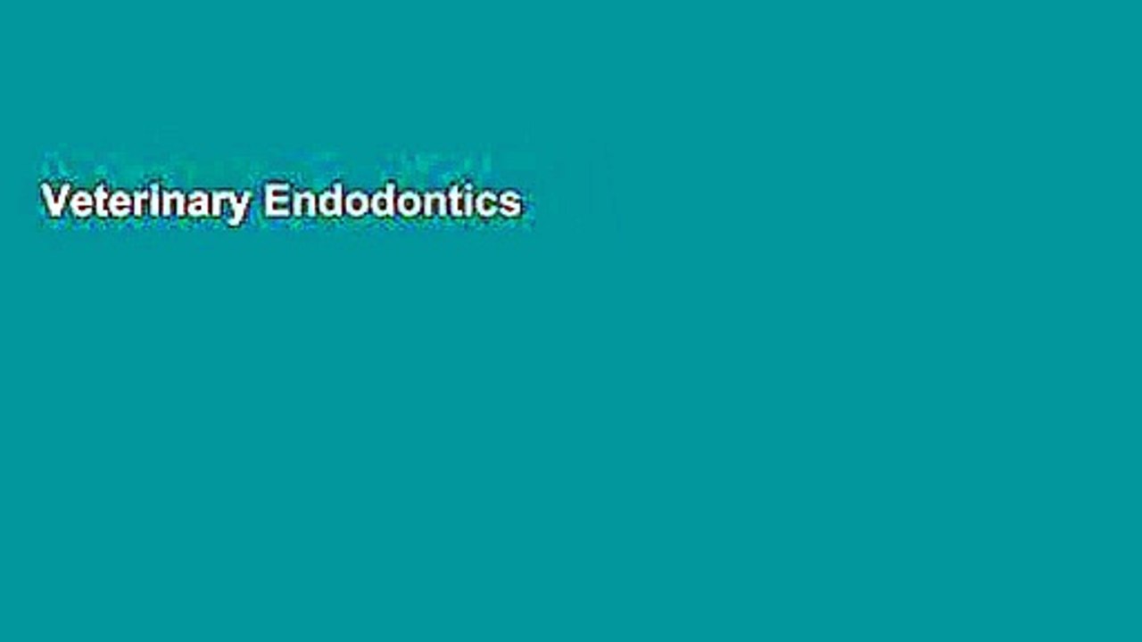 Veterinary Endodontics