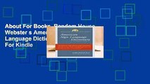 About For Books  Random House Webster s American Sign Language Dictionary  For Kindle