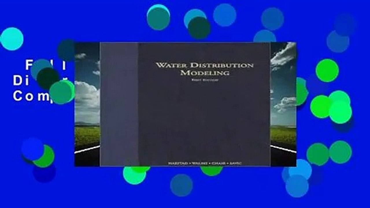 Full version  Water Distribution Modeling Complete