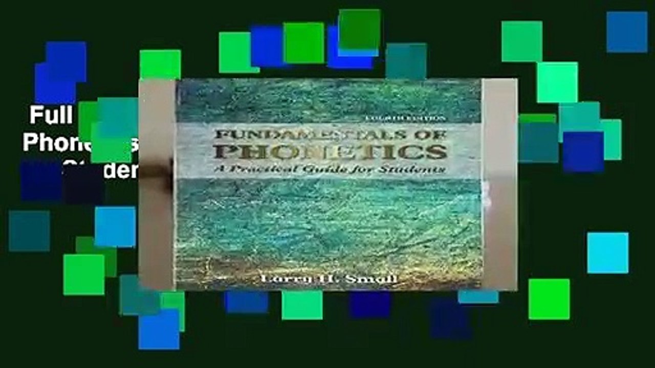 Full E-book  Fundamentals of Phonetics: A Practical Guide for Students Complete