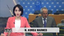 UN warns N. Korea, says test firing projectiles only increase tensions in region