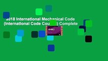 2018 International Mechanical Code (International Code Council) Complete