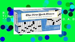 R.E.A.D The New York Times Crossword Puzzles 2020 Calendar D.O.W.N.L.O.A.D