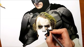 Drawing Batman & the Joker