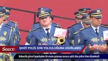 Kaza şehidi polis memuru Mevlüt Metin son yolculuğuna uğurlandı