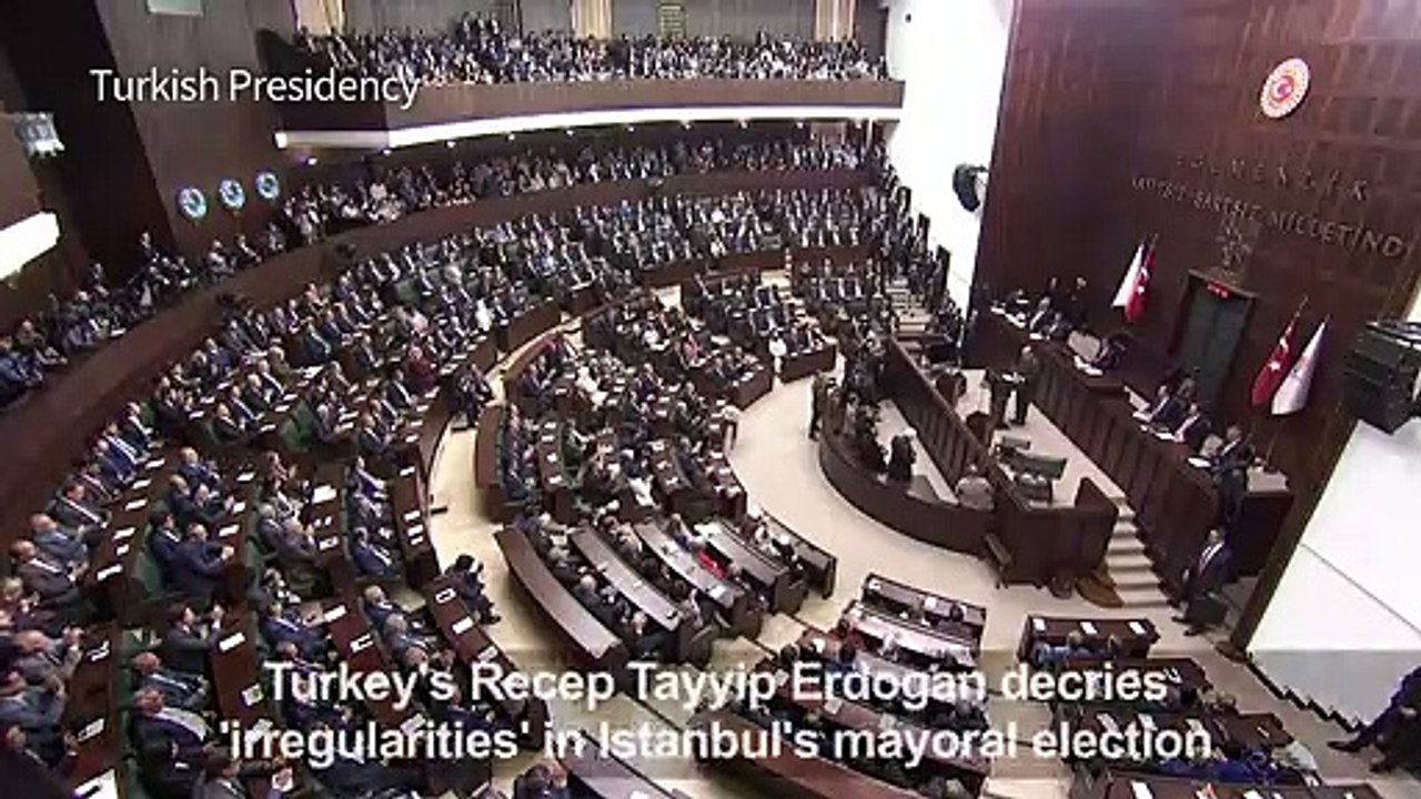 Erdogan says 'irregularities' in Istanbul election