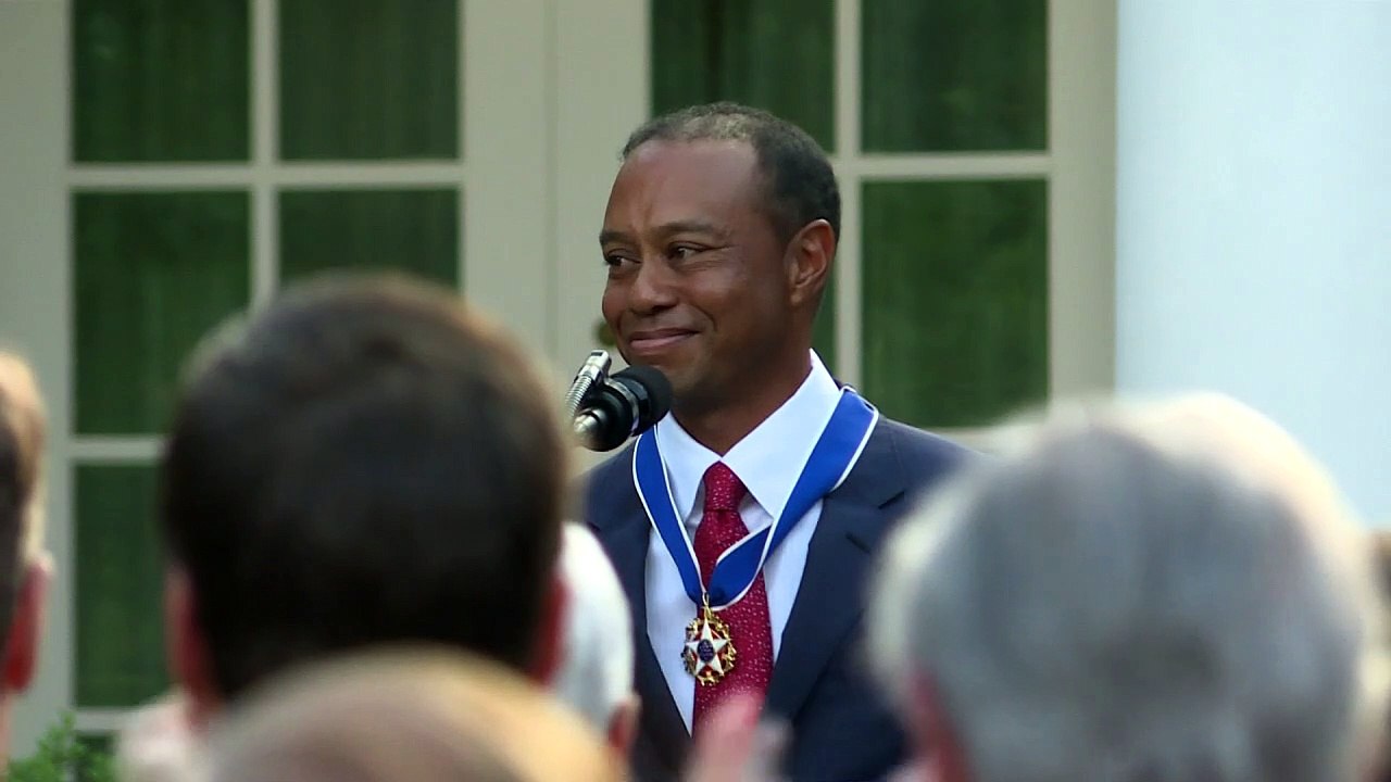 Hobbygolfer Trump ehrt Golflegende Woods