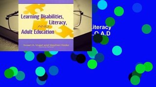 R.E.A.D Learning Disabilities, Literacy and Adult Education D.O.W.N.L.O.A.D