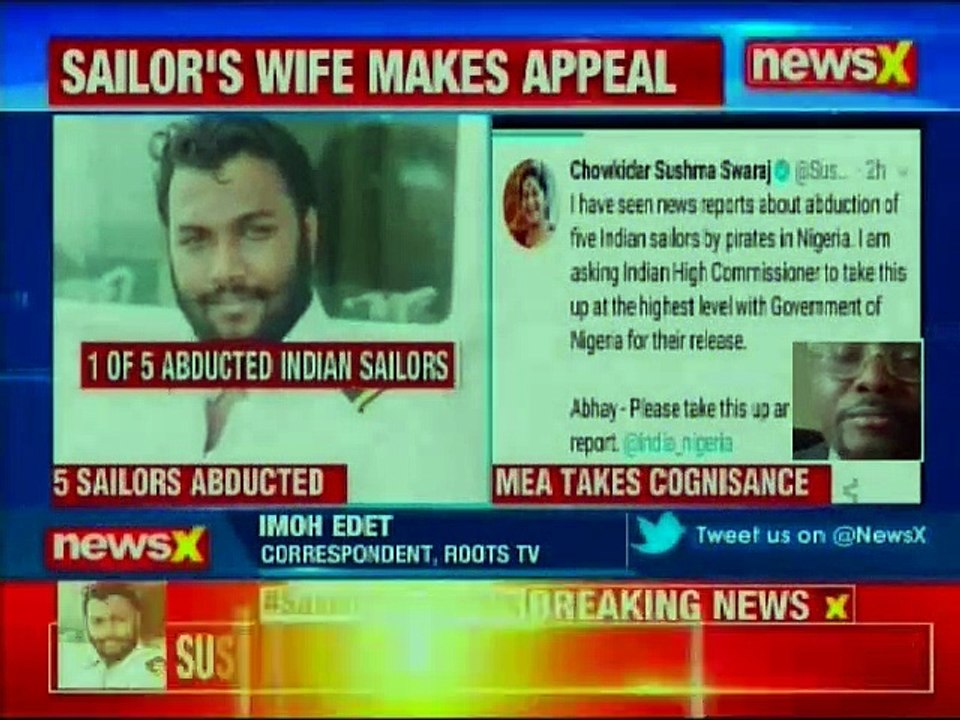 Nigerian Reporter on EAM Sushma Swaraj claim of 5 Indian sailors abducted in Nigeria by pirates