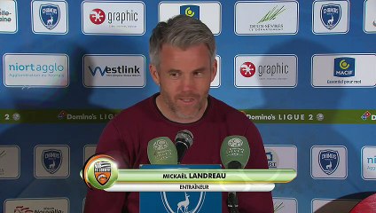 La réaction de Mickaël Landreau après Niort - FC Lorient (2-2) 18-19