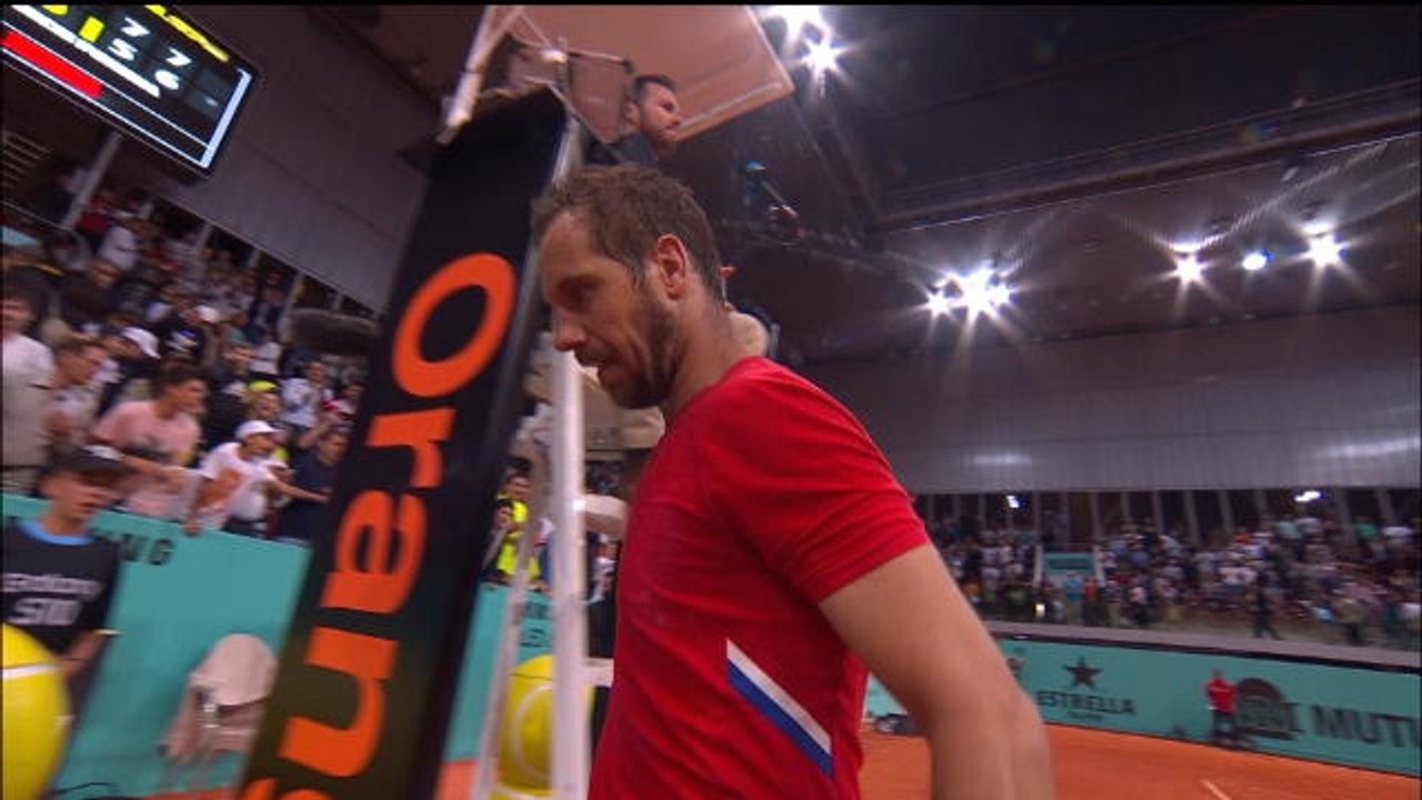 Madrid - La balle de match de Gasquet contre Davidovich Fokina