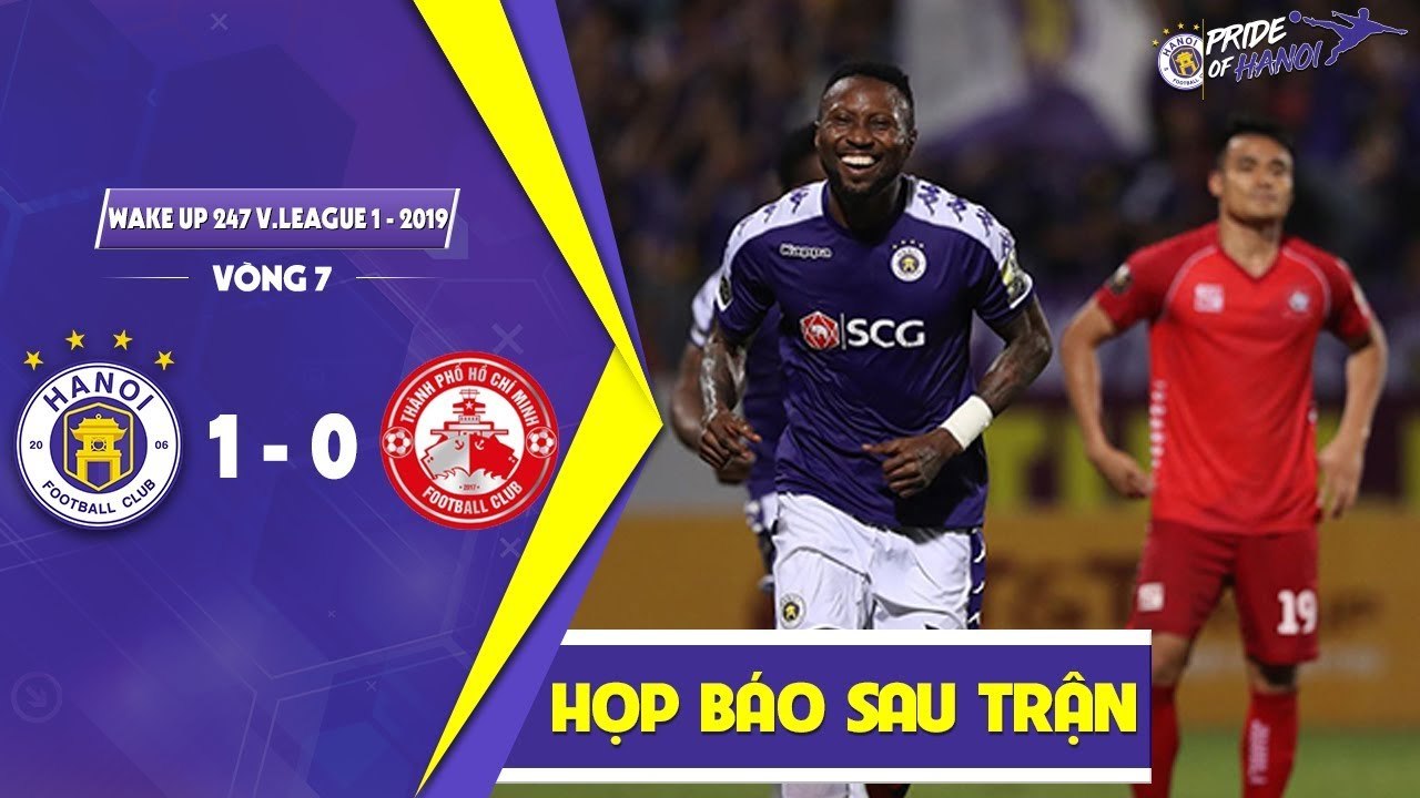 HLV Chu Đình Nghiêm khen ngợi màn trình diễn của toàn đội sau chiến thắng trước TP. HCM | HANOI FC
