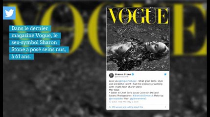 Sharon Stone topless dans Vogue à 61 ans, un clin d'oeil à Basic Instinct