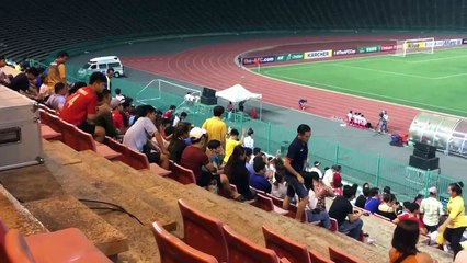 Khán giả tại Campuchia đồng loạt vỗ tay tán thưởng cho chiến thắng đậm đà của Hà Nội trước Nagaworld