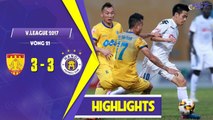 HIGHLIGHTS |Thanh Hóa 3 - 3 Hà Nội| Cuộc đối đầu nghẹt thở giữa 2 thế lực tại V.League 2017|HANOI FC