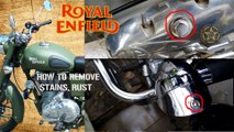 Royal Enfield Rust Remove - Stains Remove in easy way - YouTube