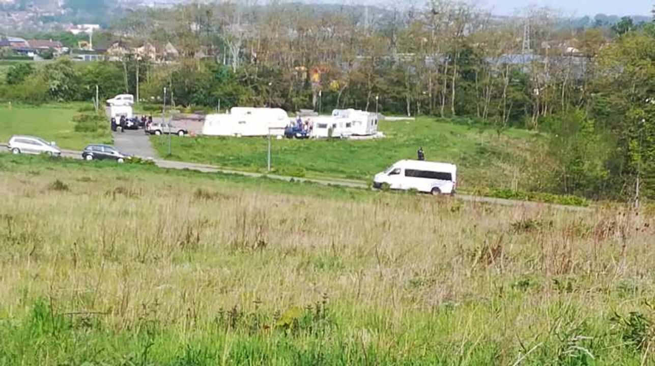 Jumet-Perquisition-Gens du voyages