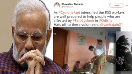 Cyclone Fani Relief Efforts: Viral Photos of RSS Workers Resurface