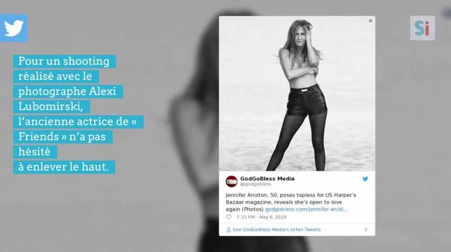 Jennifer Aniston topless dans le magazine américain Harper’s Bazaar