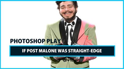 Celeb Photoshop Transformation: If Post Malone was straight-edge