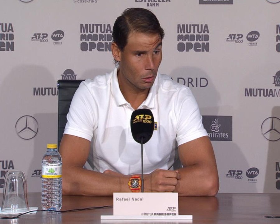 TENIS: ATP Madrid Open: Rafa Nadal: "Estoy volviendo a disfrutar del tenis"