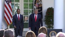 Golf - Tiger Woods awarded Medal of Freedom by President Trump