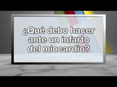 ¿Qué debo hacer ante un infarto del miocardio?