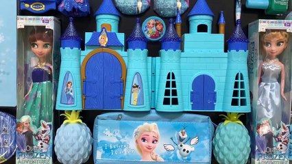 Special Series #PRINCESS Frozen || BLUE and BLUE || Mixing Random Things Into Clear Slime