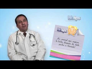 ¿Es normal que regrese la leche después de darle pecho o fórmula?