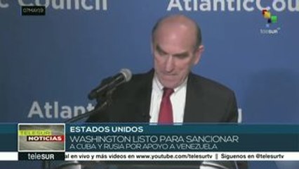 EEUU contempla sanciones a Cuba y Rusia por su apoyo a Venezuela