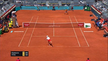 Djokovic cruises past Fritz to reach Madrid last 16