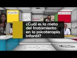 ¿Cuál es la meta del tratamiento en la psicoterapia infantil?