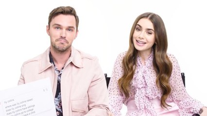 Lily Collins & Nicholas Hoult Answer the Web's Most Searched Questions