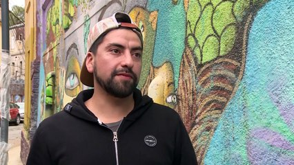 Valparaíso, una galería al aire libre del grafiti y el mural urbano
