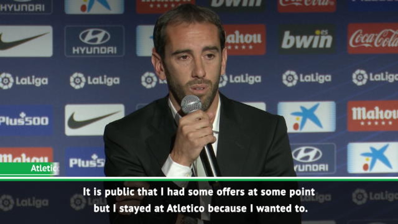 I have no regrets that I didn't leave Atletico earlier - Godin