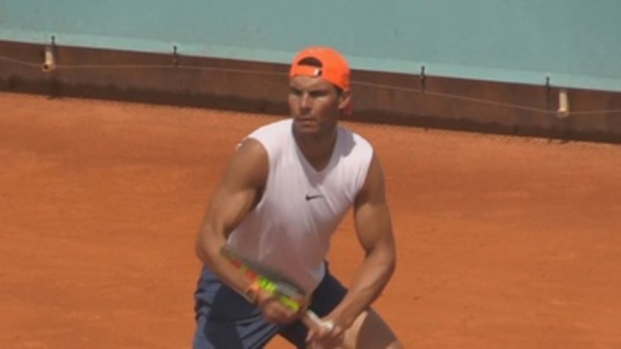 Rafael Nadal prepara su debut el Mutua Madrid Open
