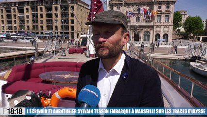L'écrivain et aventurier Sylvain Tesson embarque à Marseille sur les traces d'Ulysse