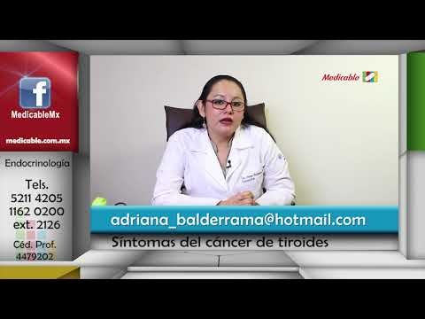 ¿Cuáles son los síntomas del cáncer de tiroides?