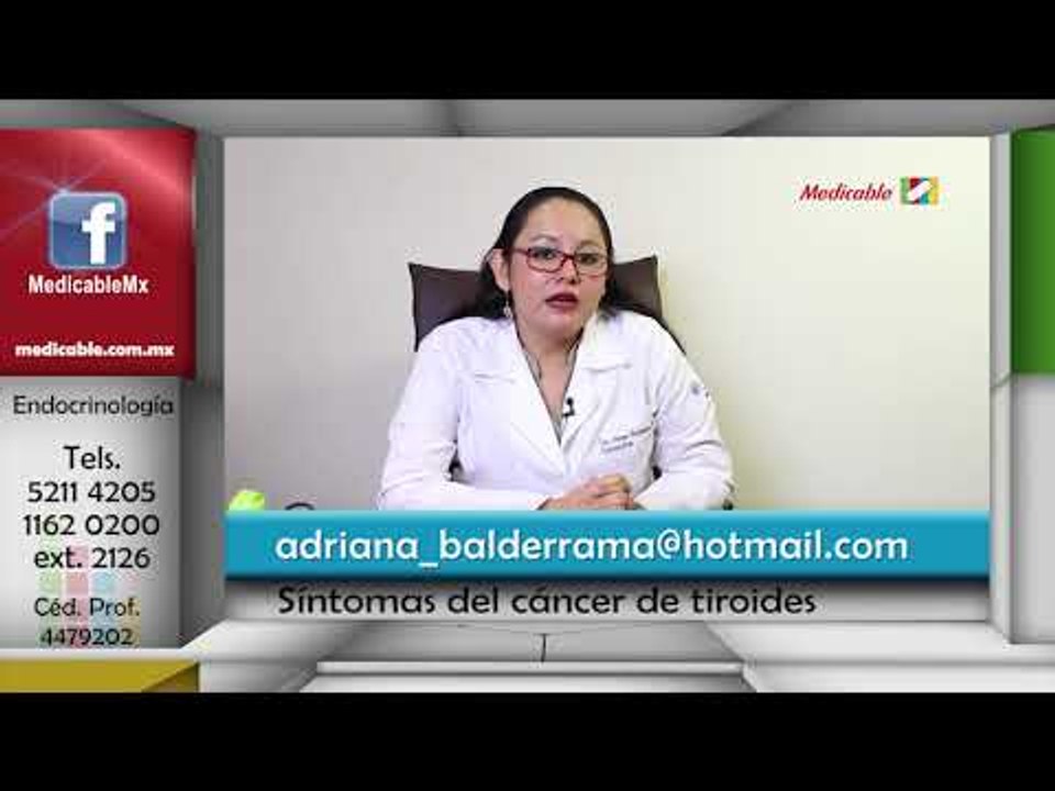 ¿Cuáles son los síntomas del cáncer de tiroides?