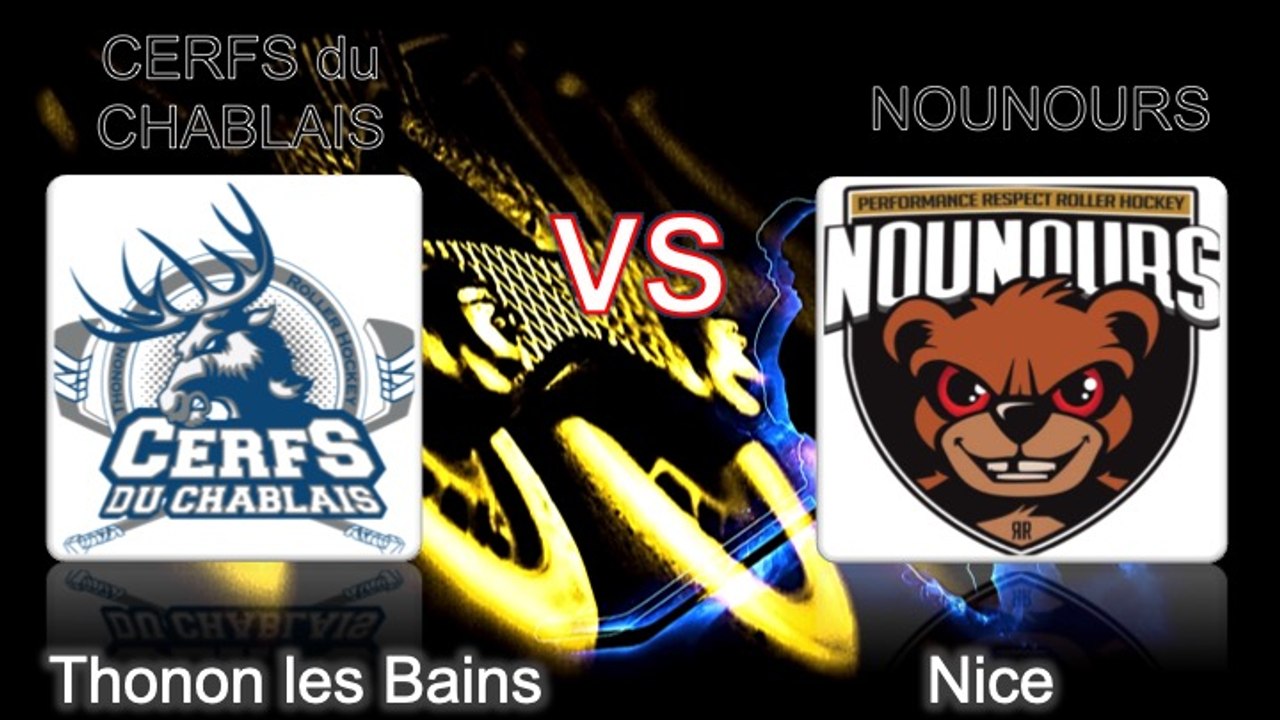 Roller Hockey - Nationale 3 - 1er Tour de PlayOff - Les Cerfs du Chablais VS les Nounours de Nice