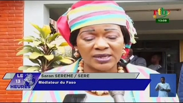 RTB/Séance de travail du médiateur du Faso avec plusieurs personnalités dont le vice ministre des affaires étrangères d’Italie