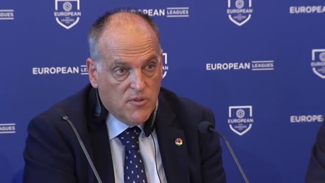 Tebas: Hay que parar la reforma de las competiciones europeas