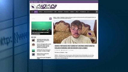 Rebeldes líbios capturam alegado piloto português