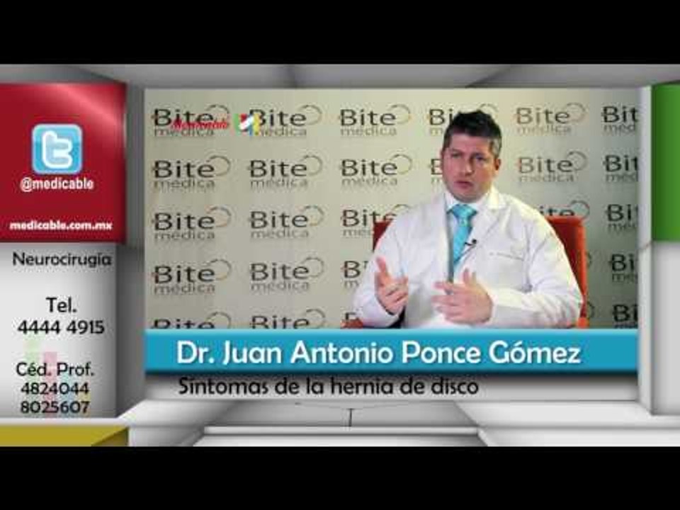 ¿Cuáles son los síntomas de una hernia de disco?